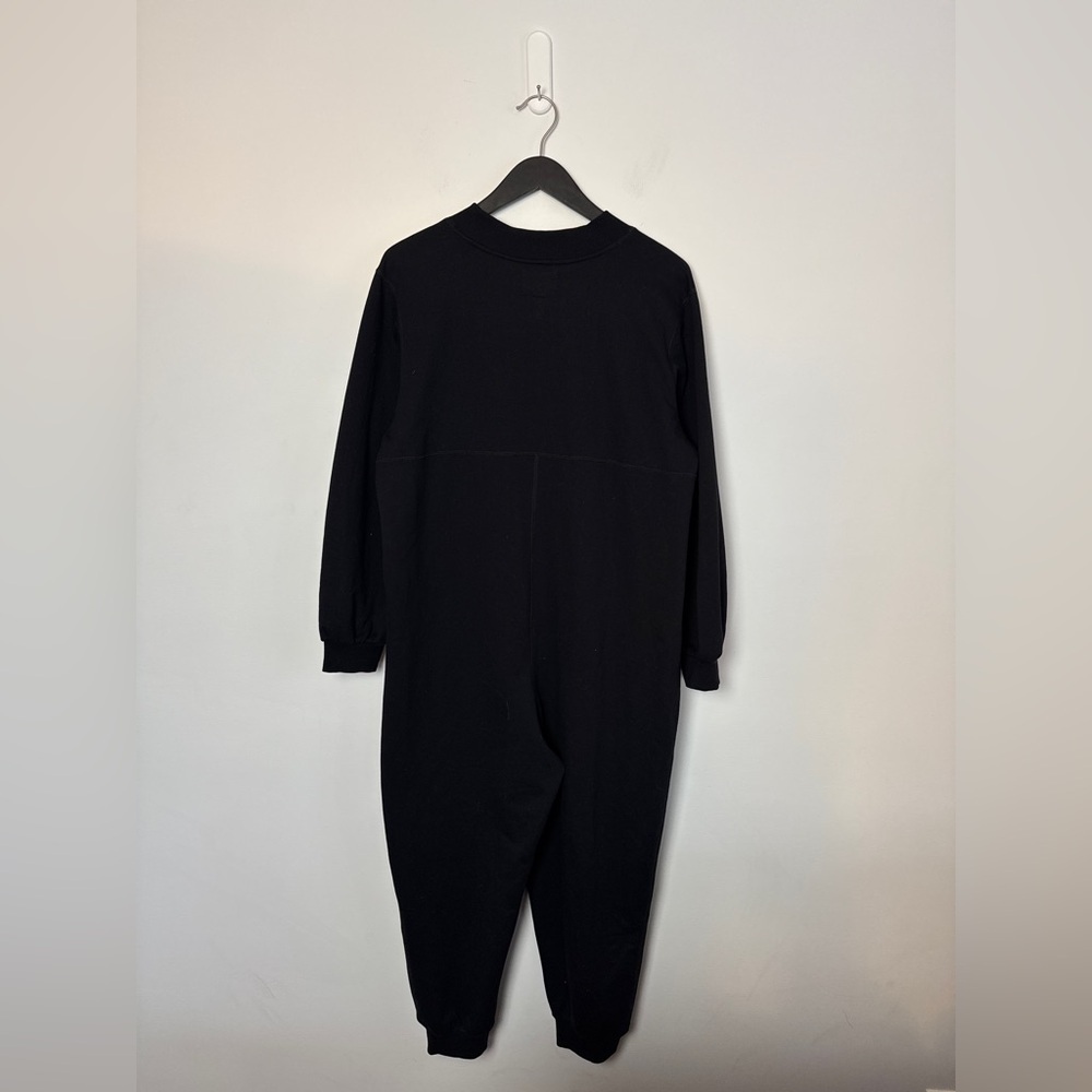 ROOTS Canada - Cooper Cozy Fleece Jumpsuit. Front Kangaroo pocket. Black. Large - Picture 9 of 12